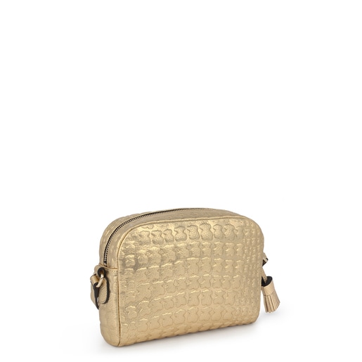 Golden leather Sherton crossbody bag