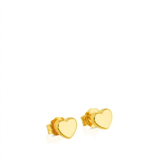 Gold Sweet Dolls XXS Earrings with Bear motif. Pressure clasp.