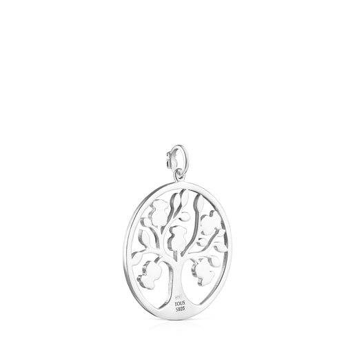 Silver TOUS Good Vibes tree Pendant