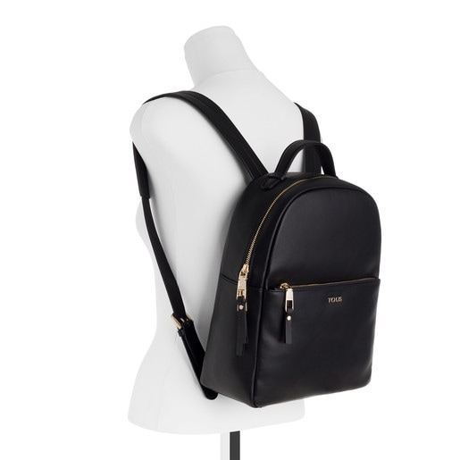 Black colored Leather Higgins Backpack