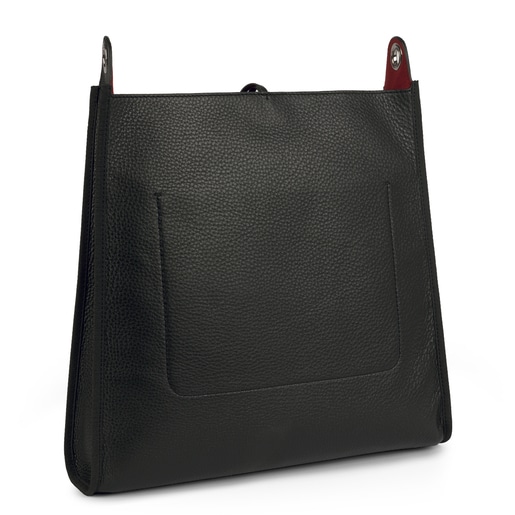 Black leather Leissa shoulder bag