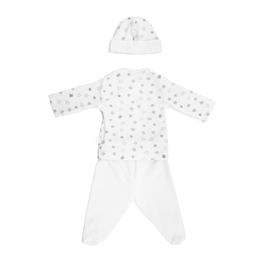 Baby Bear newborn set in White