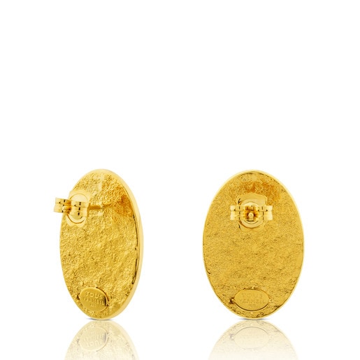 Pendientes Grit con baño de oro 18 kt sobre plata