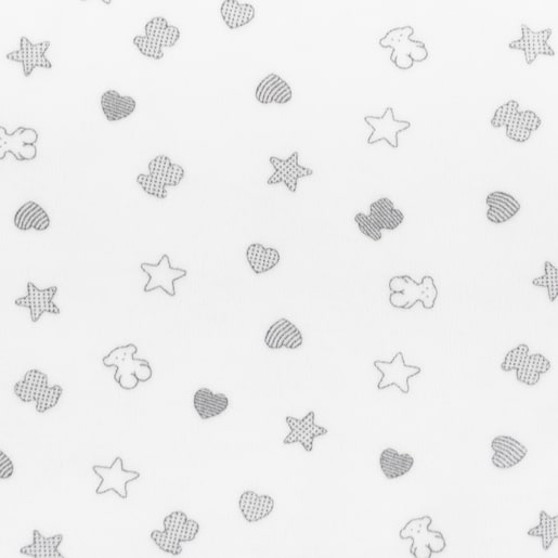 Baby Bear star comforter in White