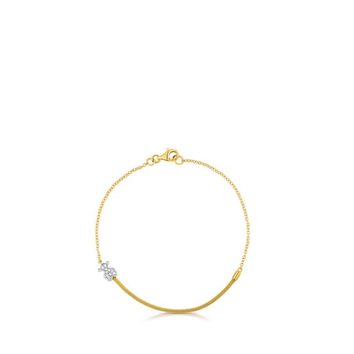 Bracelet Icon Mesh en or et diamants