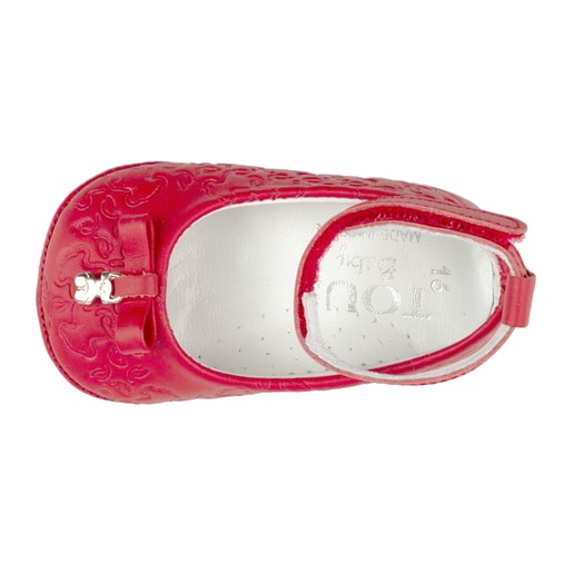 Mini Walk Mossaic ballet shoes in Red