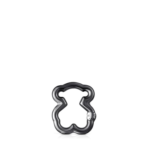 Bären-Ring Hold aus Dark Silver