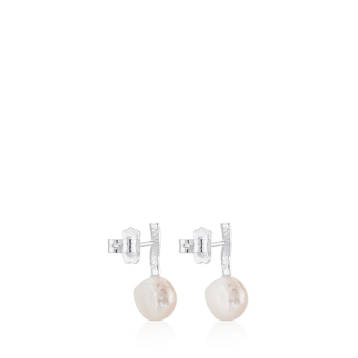 シルバーのピアス Stick