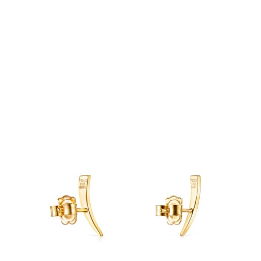 Silver Vermeil TOUS Good Vibes cornucopia Earrings