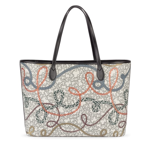 Sac cabas Kaos Mini Cadenas grand multicolore et noir