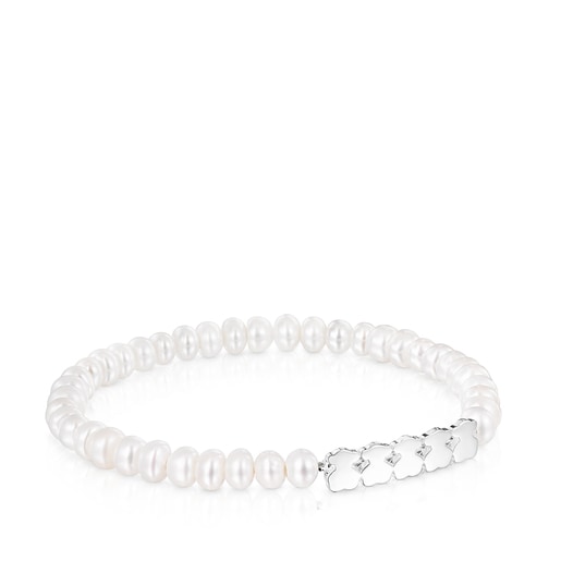 Pulsera tous pearls de plata hot sale