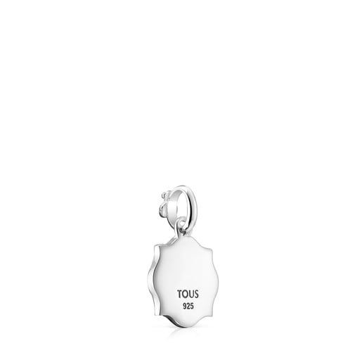 Silver with Enamel Medallions Respect & Smile Pendant