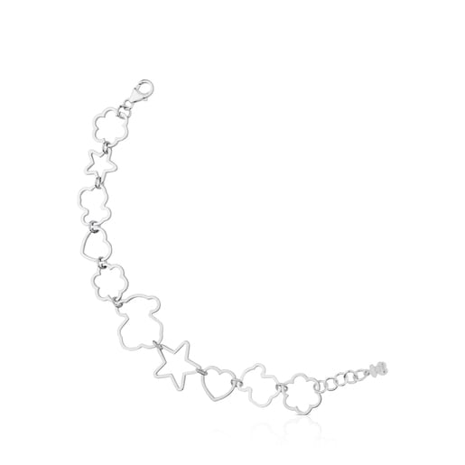 Collar tous store silueta plata