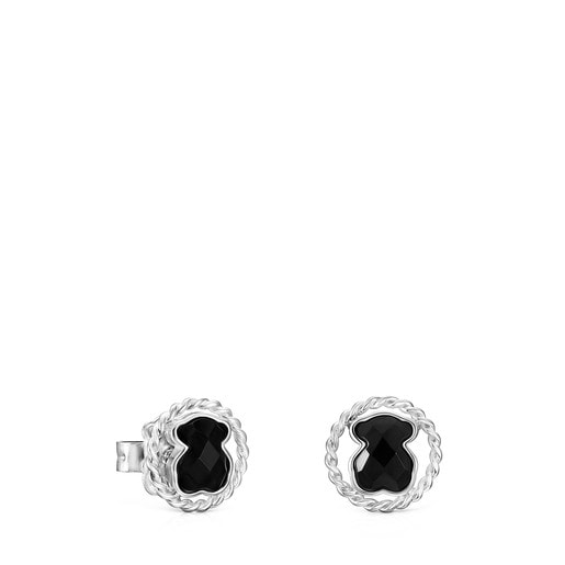 Silver TOUS Color Earrings with Onyx – TOUS | TOUS