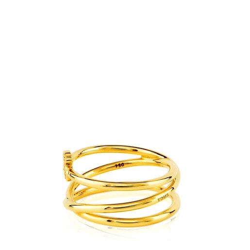 Gold Muak Ring with Diamond