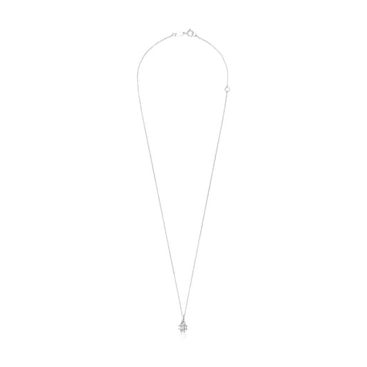 Collier Les Classiques rosace moyenne en Or blanc et Diamant