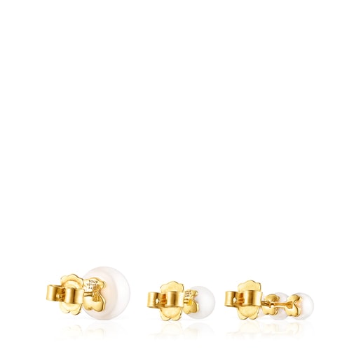 Set of Gloss Earrings with Pearls | TOUS