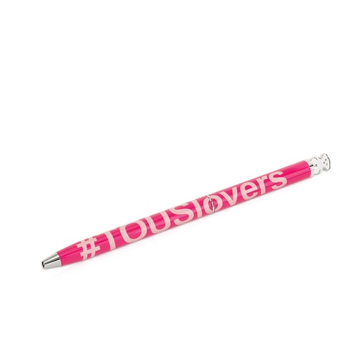 Tous Lovers fuchsia lacquered ballpoint pen