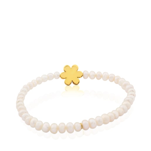 Gold Happy Moments Bracelet with Pearl