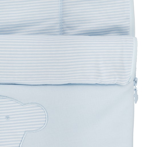 Bear striped bag in sky blue