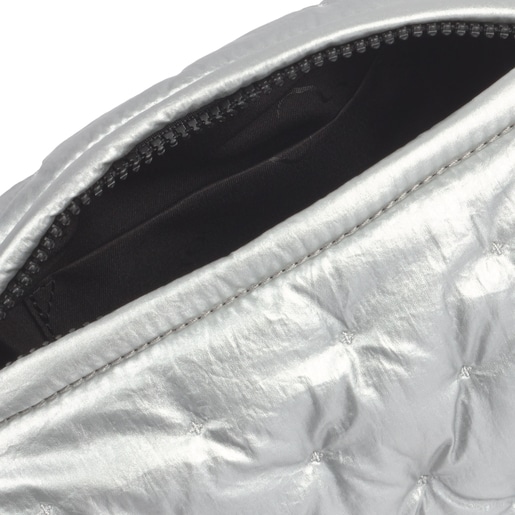 حقيبة Salsi صغيرة بحزام يلتف حول الجسم باللون الفضي