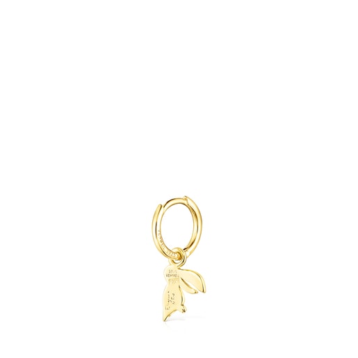 Arete Save tucán con baño de oro 18 kt sobre plata