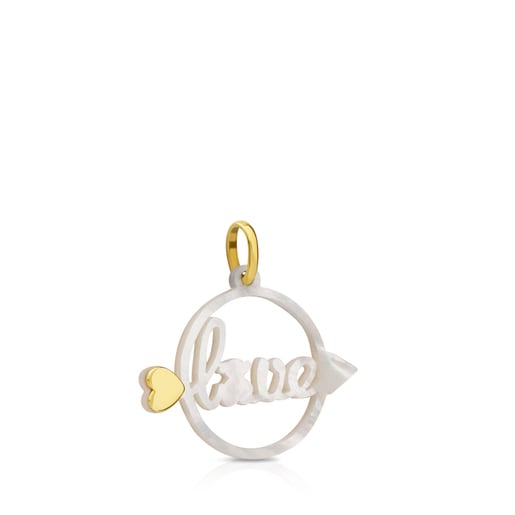 Gold San Valentin Pendant with Mother-of-Pearl - Tous | TOUS