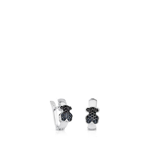 Silver TOUS Gen Earrings with Spinels