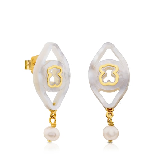 Gold Göz Earrings