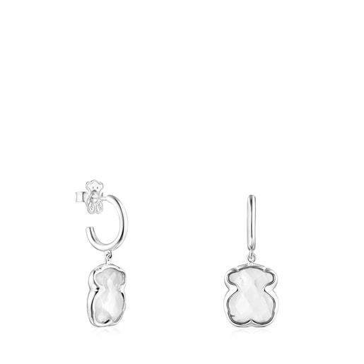 Boucles d'oreilles Sweet Dolls Color en Argent et Cristal de roche