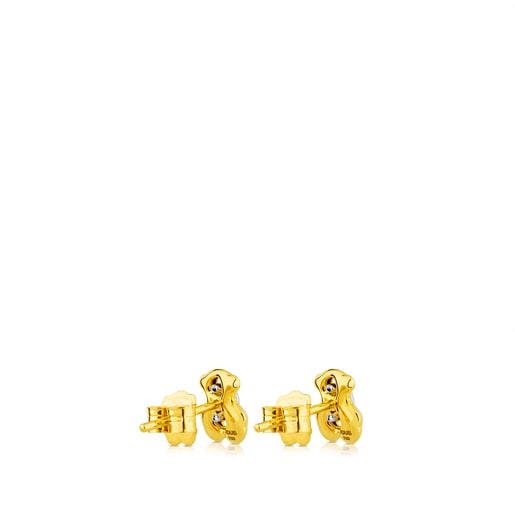 Gold Cruise Earrings with Diamond