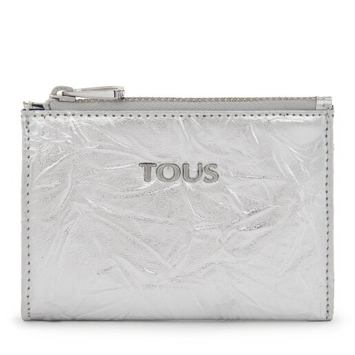 Metallic Silver-colored Dorp Change Purse-Cardholder