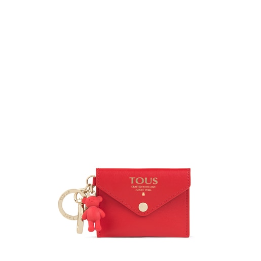 Red TOUS Envelope Key ring with mini toiletry bag