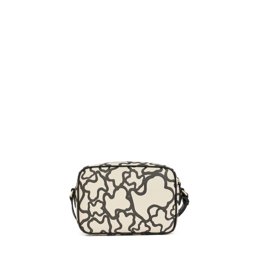 حقيبة Kaos ذات حزام يلتف حول الجسم صغيرة باللونيْن الرملي والأسود