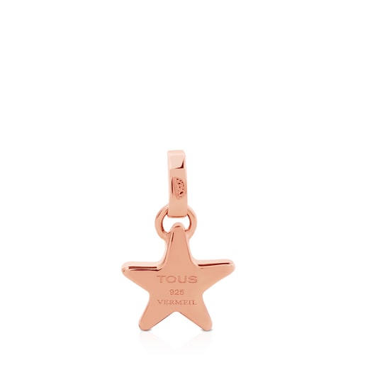 Colgante estrella con baño de oro rosa 18 kt sobre plata Sweet Dolls