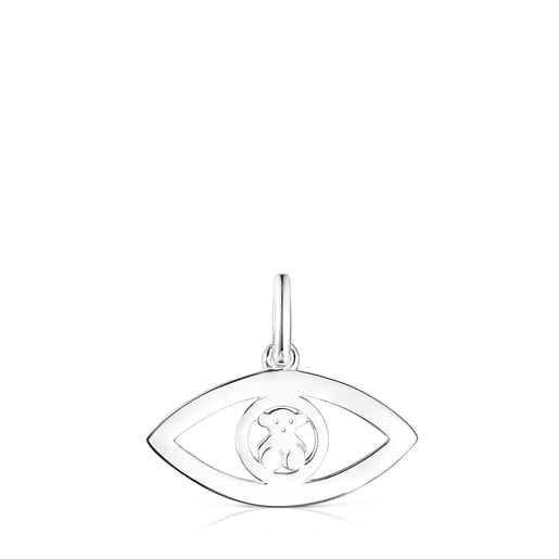 Silver TOUS Good Vibes eye Pendant