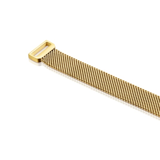 Gargantilla de acero IP dorado Mesh