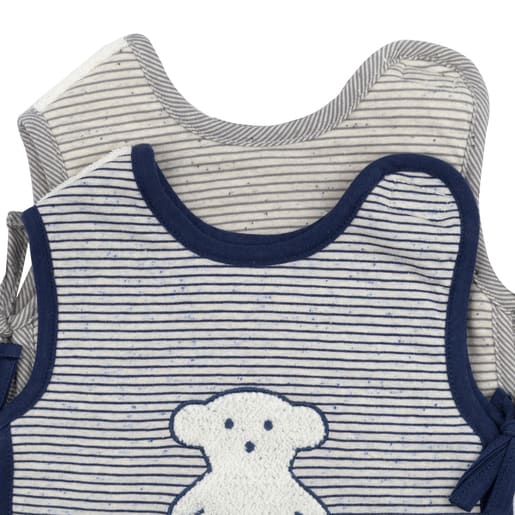Risc bib set in Grey and Navy Blue