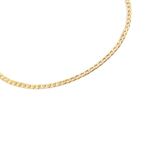 Collaret TOUS Chain barbada amb bany d'or 18 kt sobre plata