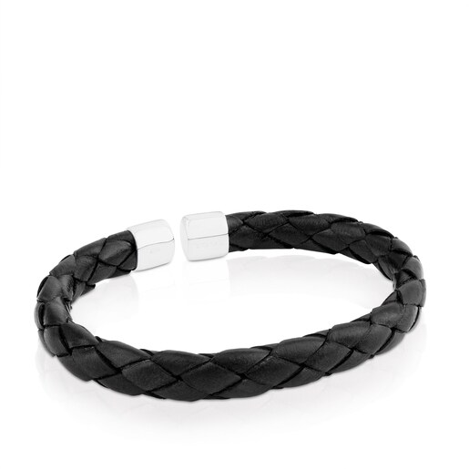 Silver TS Bracelet and leather