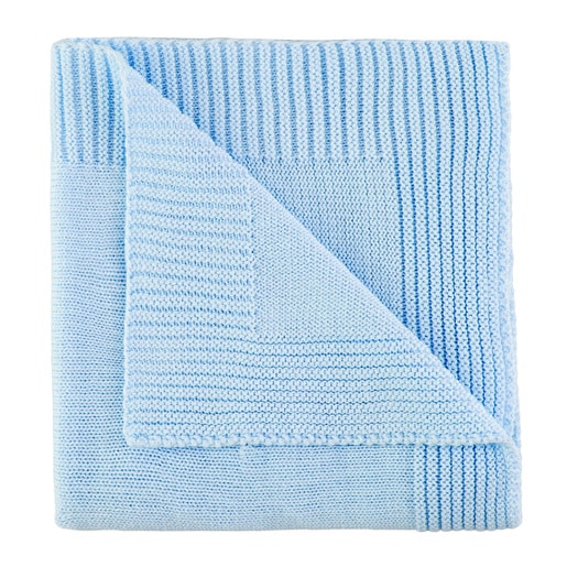 Nile stars and bears blanket in Sky Blue