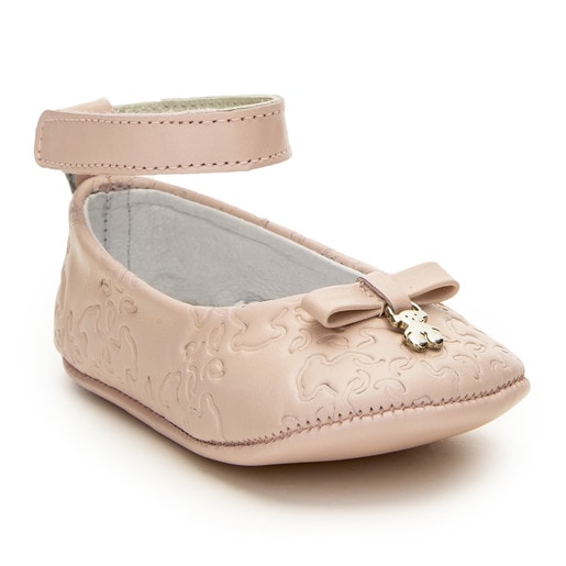 Mini Walk Mossaic ballet shoes in pink