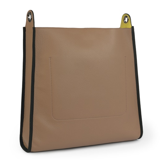 Stone leather Leissa shoulder bag