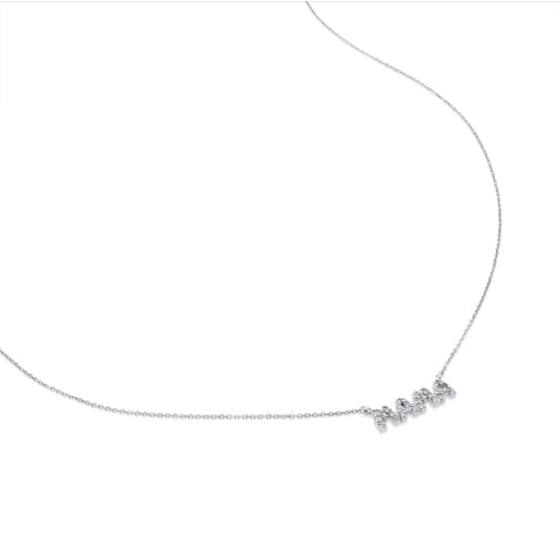 White Gold TOUS Mama Necklace with Diamond