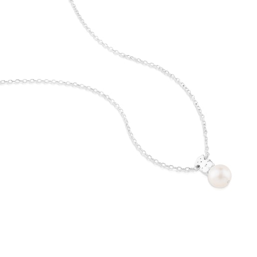 Silver Necklace with Pearls and Bear motif TOUS Sweet Dolls | TOUS