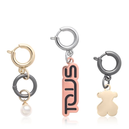 Pack de Tres Colgantes Logo Multi