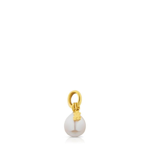 Vermeil Silver Tiny Pendant with Pearl