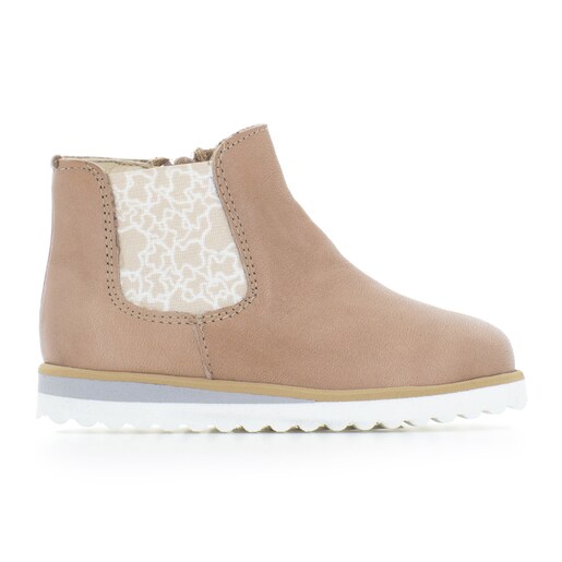Run girl’s ankle boots in Taupe