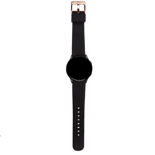 Montre Samsung Galaxy Active for TOUS en acier IP noir avec bracelet en Caoutchouc noir