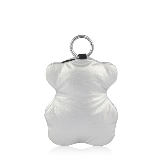 Sac shopping Salsi ourson pliable noir et argent